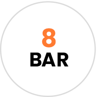 8 bar